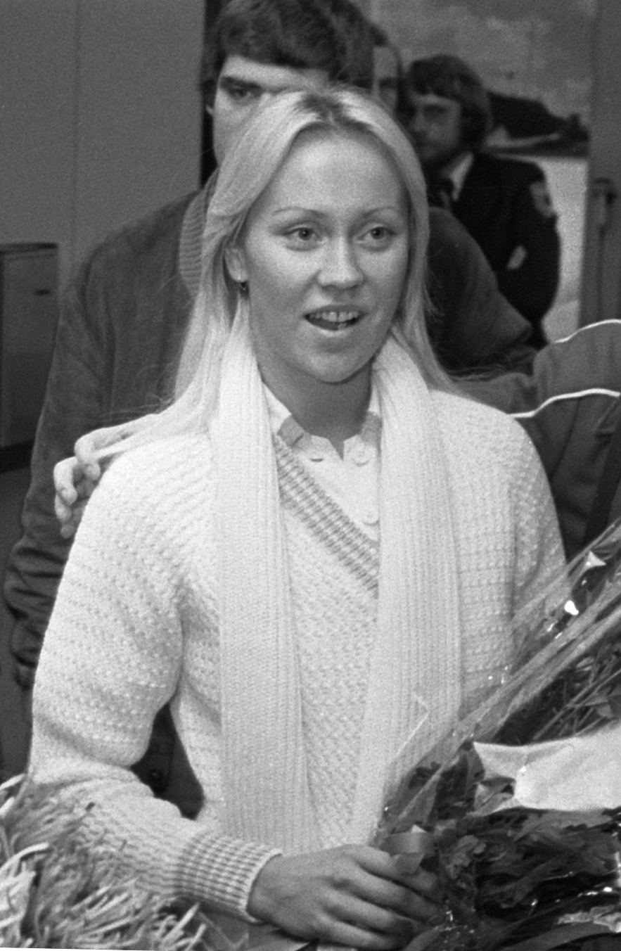 Agnetha Fältskog photographed in the Netherlands in November 1976