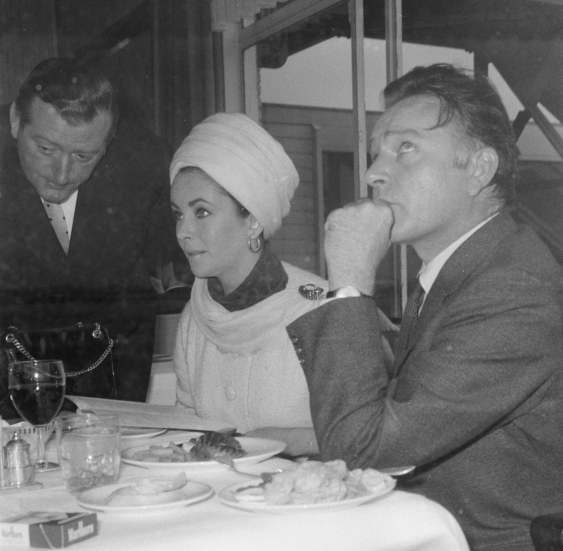 Close portrait of Elizabeth Taylor and Richard Burton together in the Netherlands in April 1965