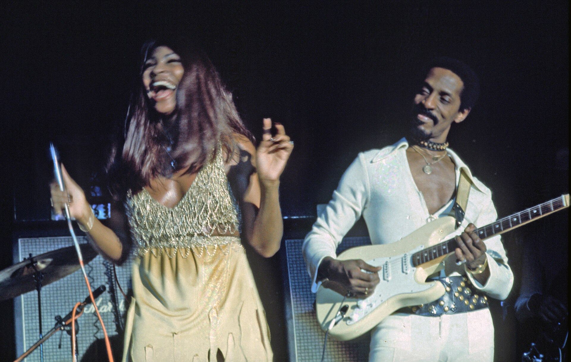 Ike and Tina Turner performing on stage in November 1972